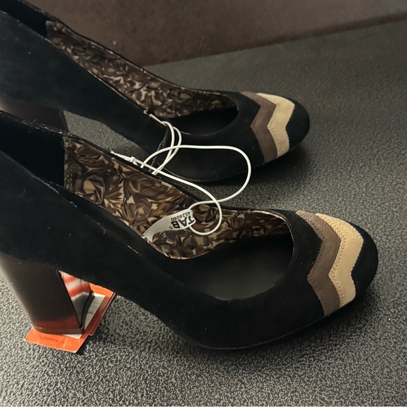 Target Missoni Black and Brown Chevron Heels FROM Target. Brand New - Picture 2 of 5
